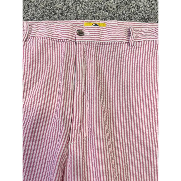 Duck Head Men’s‎ 42 Seersucker Shorts Red White Cotton Preppy Frat Classic - Picture 4 of 15